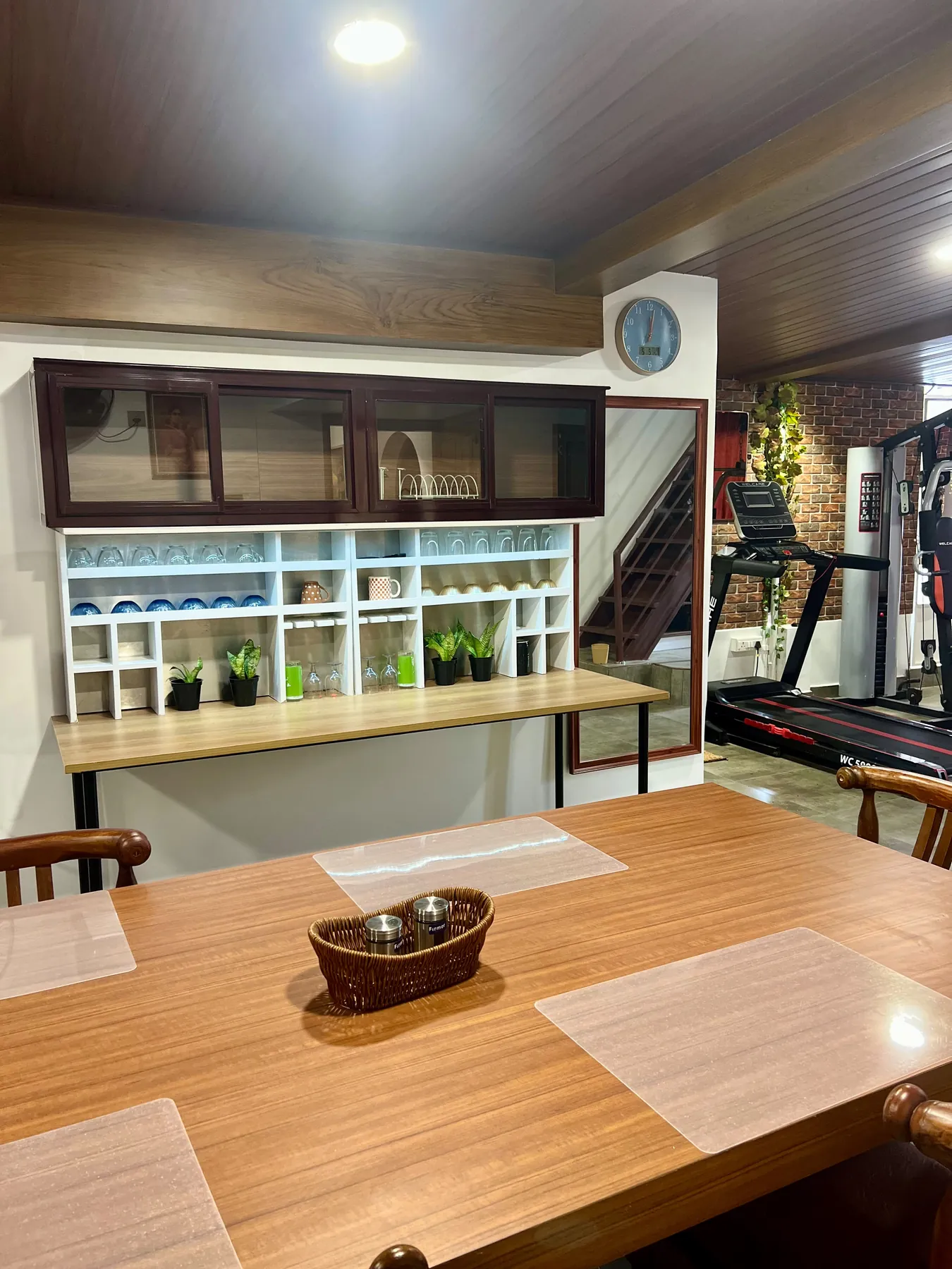 Dining table set for the family